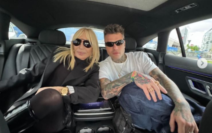 La foto di Fedez e Donatella Versace 